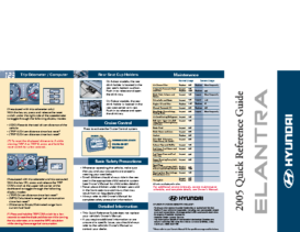 2005 Hyundai Elantra QRG