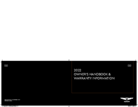 2022 Genesis Owners Handbook & Warranty