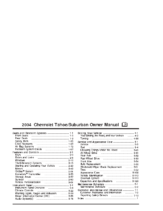 2004 Chevrolet Tahoe-Suburban OM