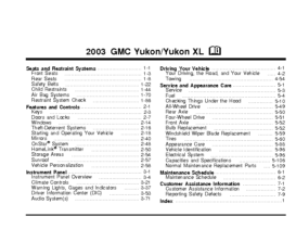 2003 GMC Yukon-Yukon XL OM