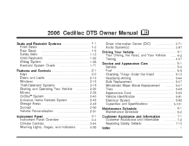 2006 Cadillac DTS OM