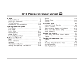 2010 Pontiac G5 OM