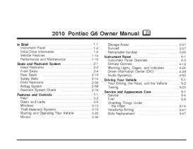 2010 Pontiac G6 OM