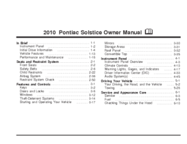 2010 Pontiac Solstice OM