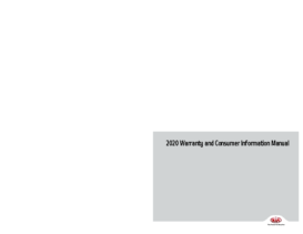 2020 Kia Warranty & Consumer Info Manual